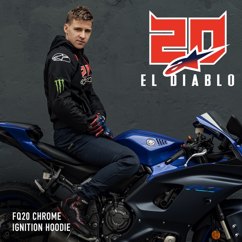 Alpinestars Chrome Ignition Monster FQ20 motoristična jakna črno-rdeča-belo-zelena