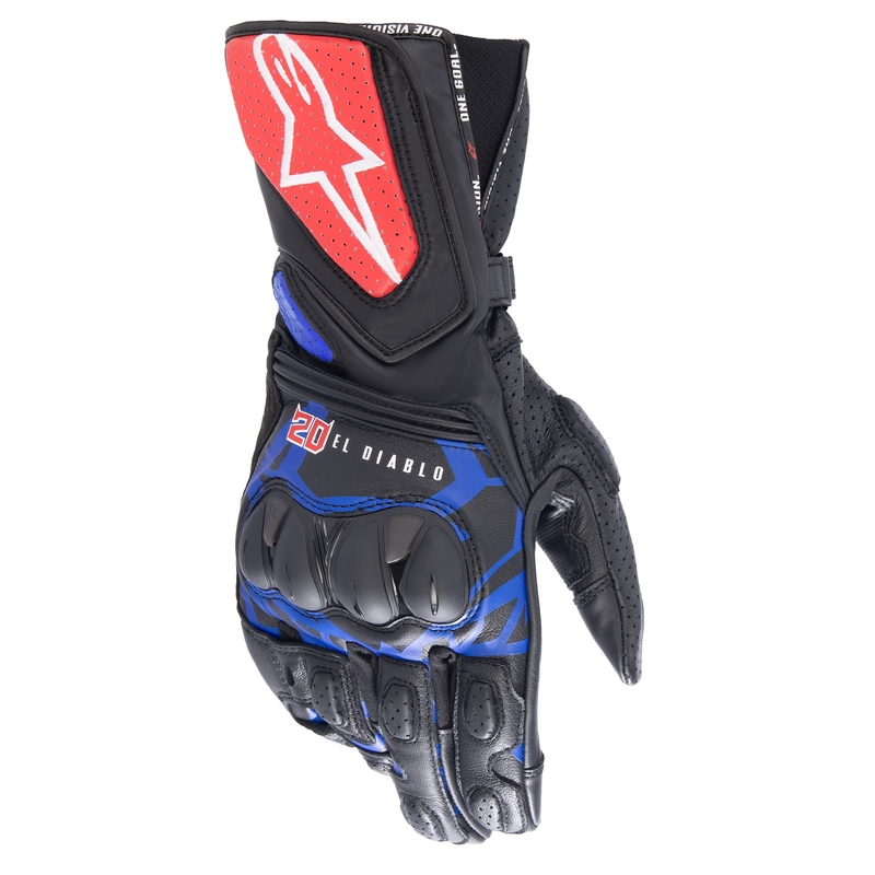 Alpinestars SP-8 3 Monster FQ20 motoristične rokavice črno-rdeče-modro-bele