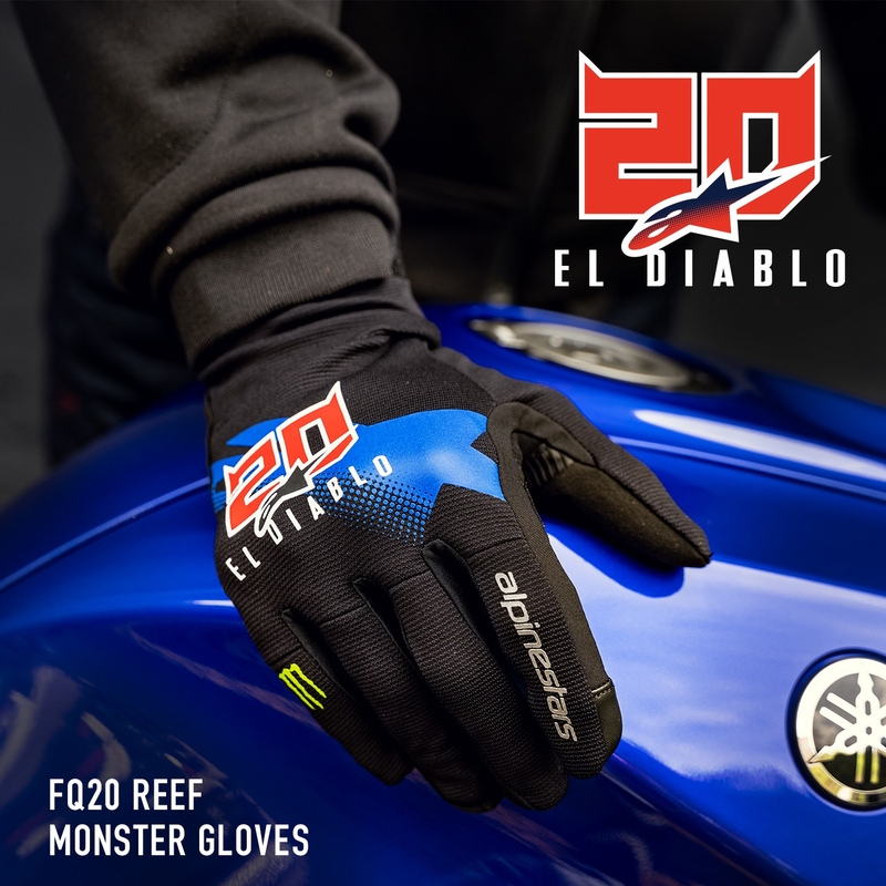 Alpinestars Reef Monster FQ20 motoristične rokavice črno-rdeče-modro-belo-zelene