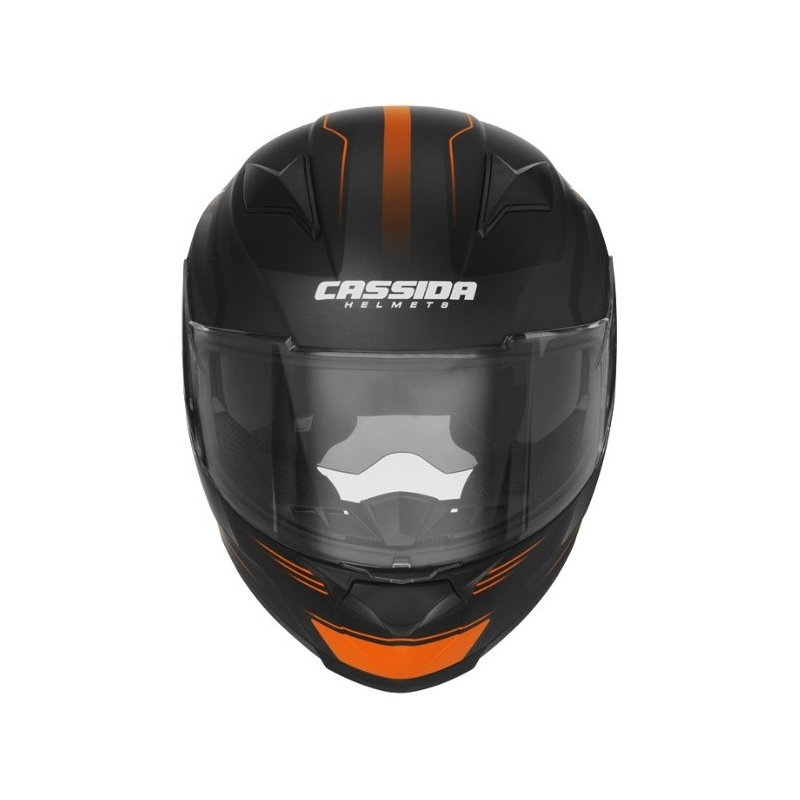 Cassida Apex Fusion Black-Orange-White Motoristična čelada razprodaja