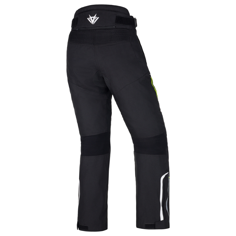 Ženske motoristične hlače RSA Wasp Black-White-Fluo Yellow