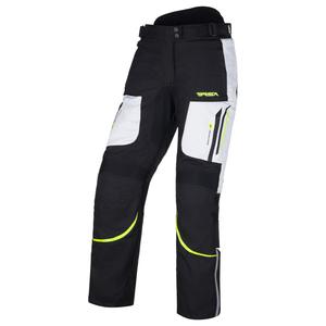 Ženske motoristične hlače RSA Wasp Black-Fluo Yellow-White