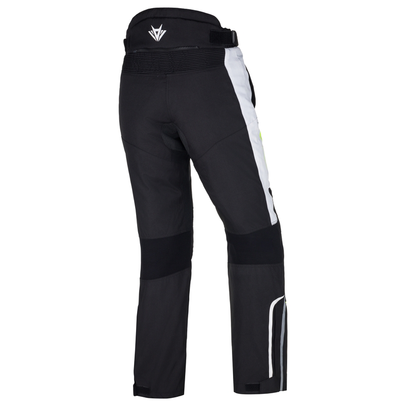 Ženske motoristične hlače RSA Wasp Black-Fluo Yellow-White