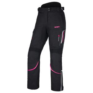 Ženske motoristične hlače RSA Wasp v črni, beli in roza barvi
