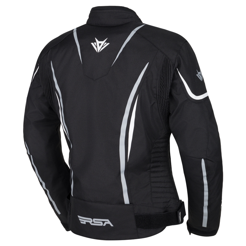 Ženska motoristična jakna RSA Wasp Black-Grey-White
