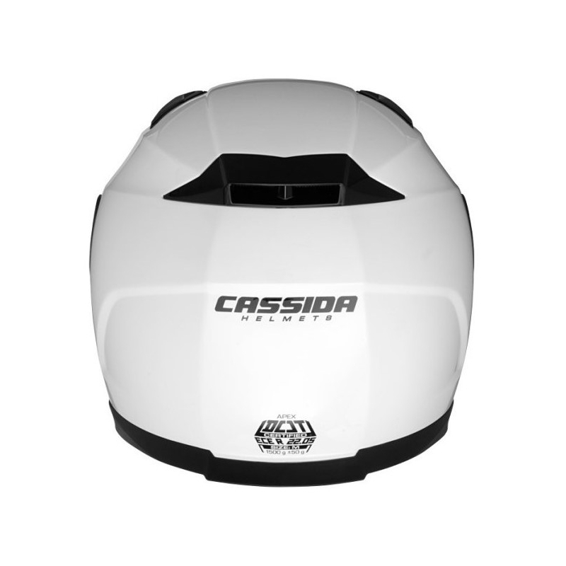 Motoristična čelada Cassida Apex bela razprodaja