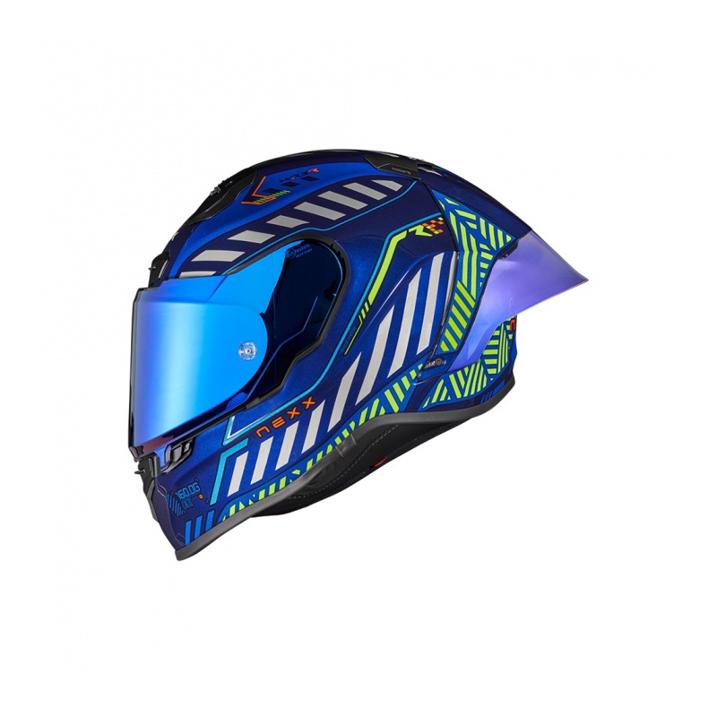 Integralna motoristična čelada Nexx NEXX X.R3R Out Brake modra razprodaja