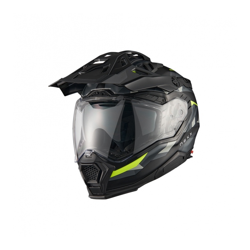 Enduro motoristična čelada Nexx X.WED3 Trailmania sivo-fluo rumena razprodaja