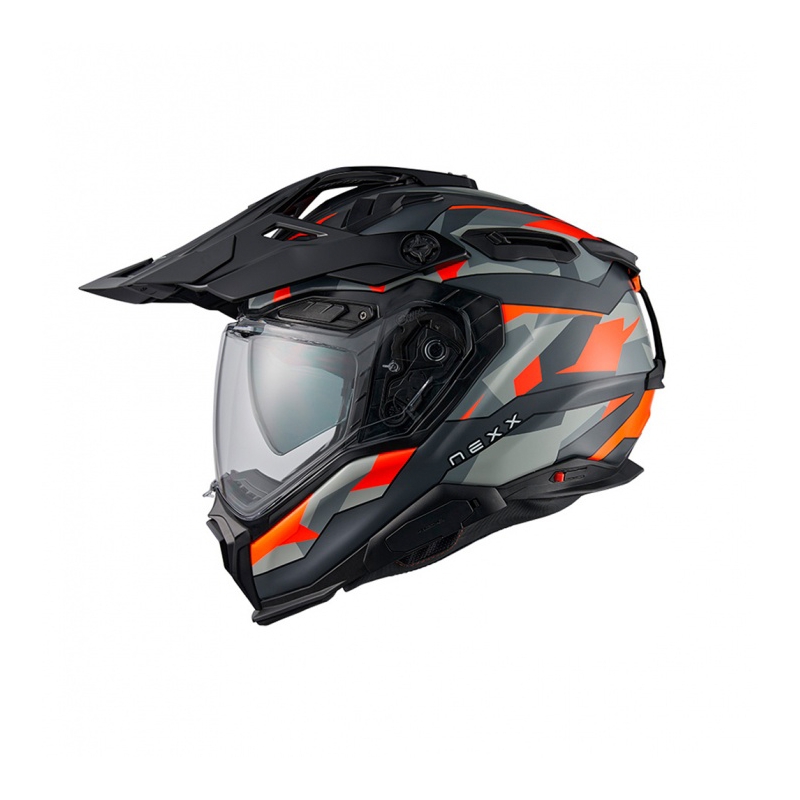 Enduro motoristična čelada Nexx X.WED3 Trailmania sivo-oranžna razprodaja