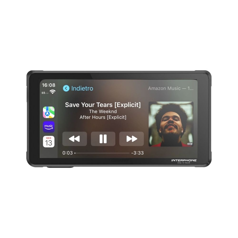 Interphone RIDESYNC Apple CarPlay in Android Auto zaslon za motorna kolesa