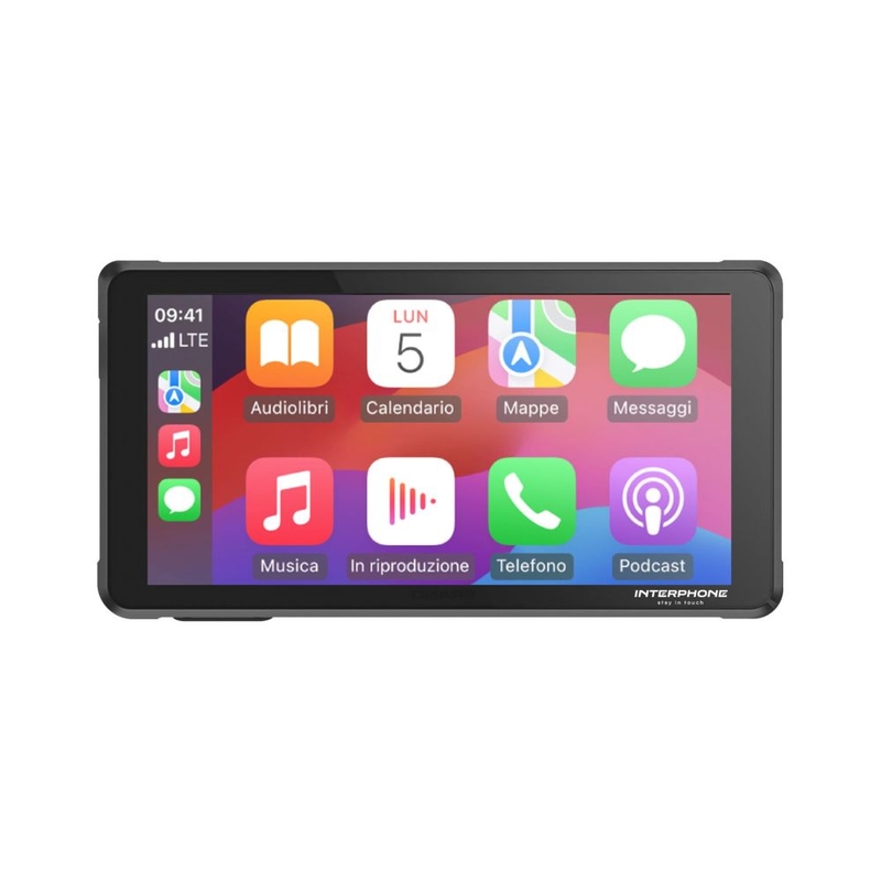Interphone RIDESYNC Apple CarPlay in Android Auto zaslon za motorna kolesa