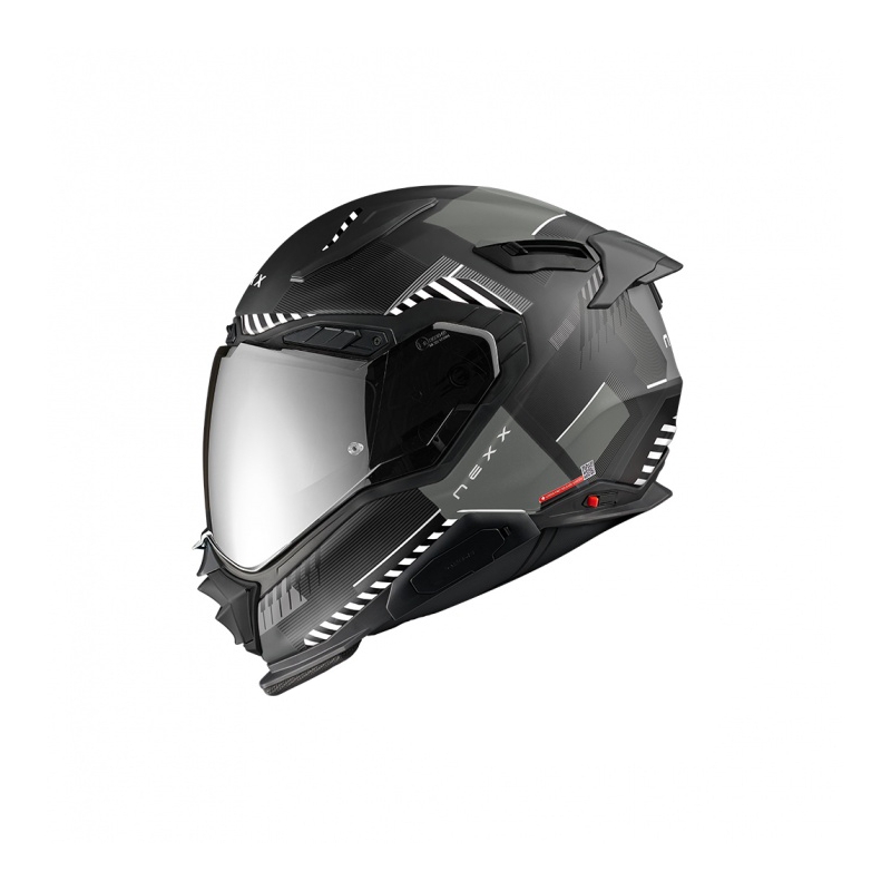 Nexx X.WST3 Fluence integralna motoristična čelada črno-srebrna razprodaja