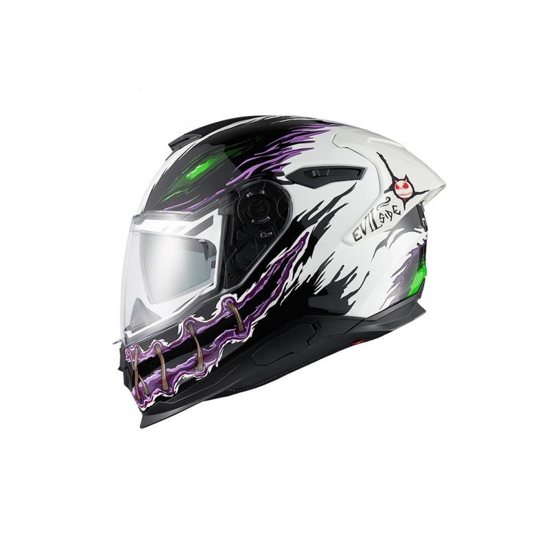 Integralna motoristična čelada Nexx Y.100R Night Rider bela razprodaja