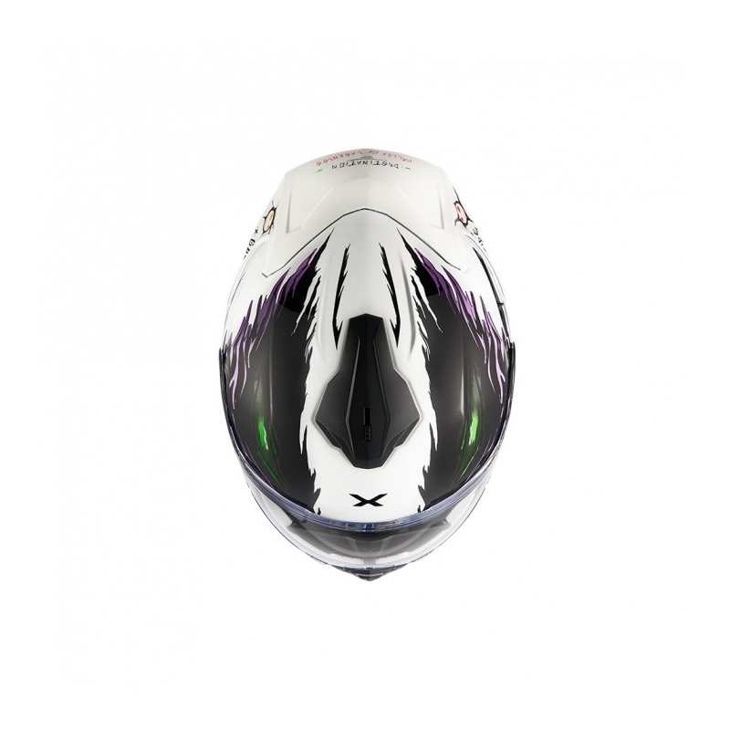 Integralna motoristična čelada Nexx Y.100R Night Rider bela razprodaja