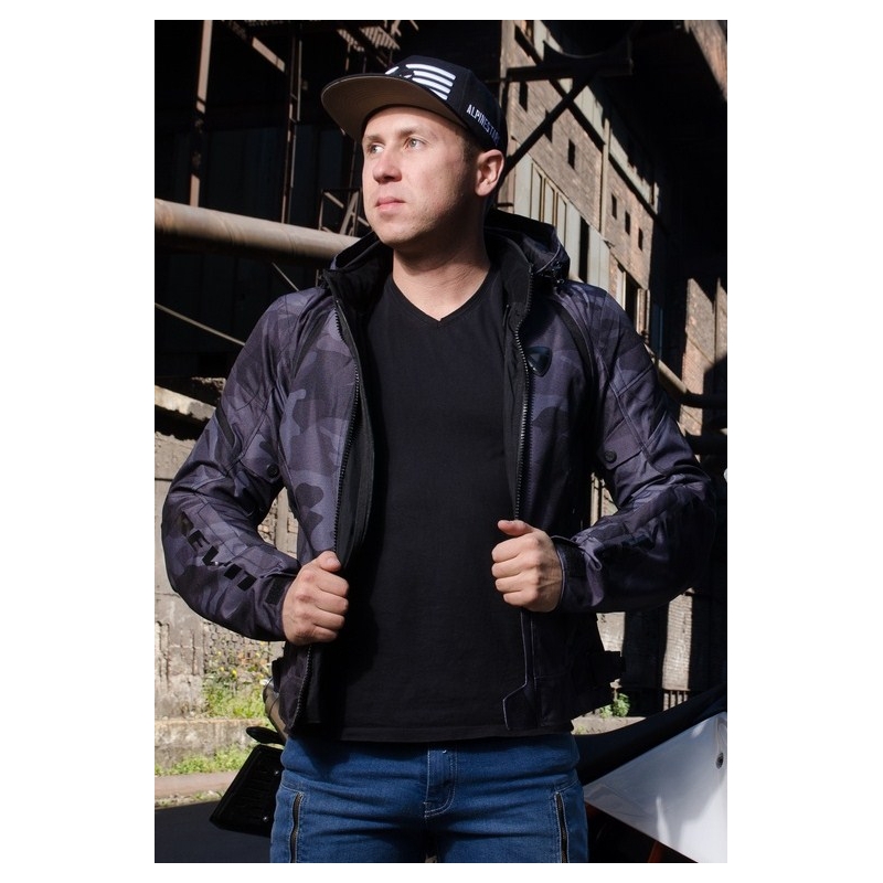 Revit Flare Black Motorcycle Jacket razprodaja