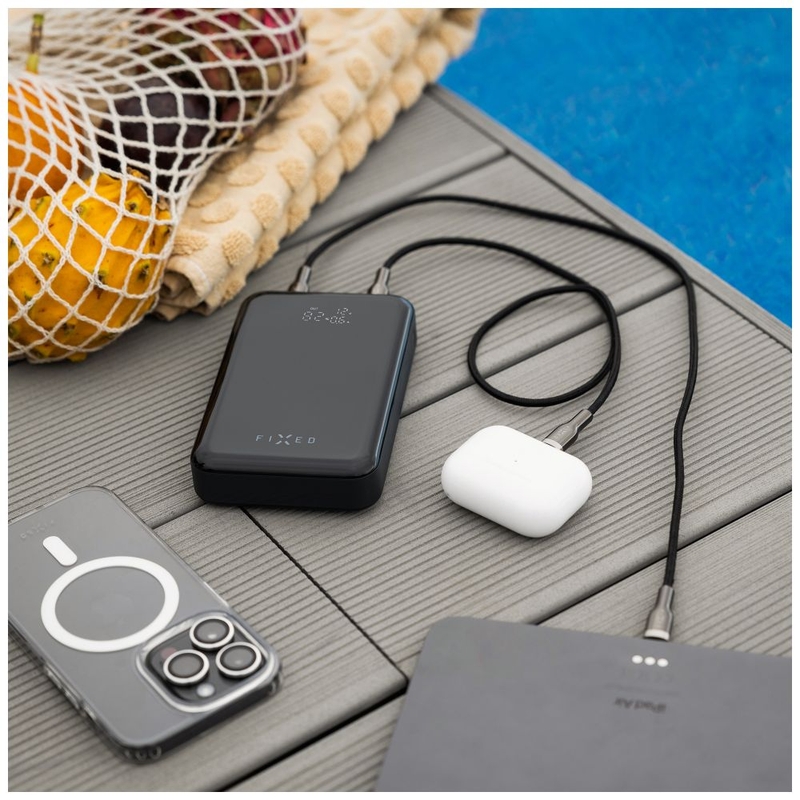Powerbank Fixed Zen 20 Pro z LCD zaslonom črn