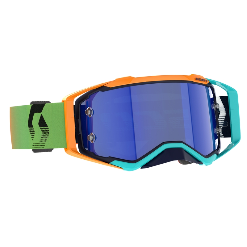 Očala za motokros Scott Prospect AMP modro-oranžno-modra