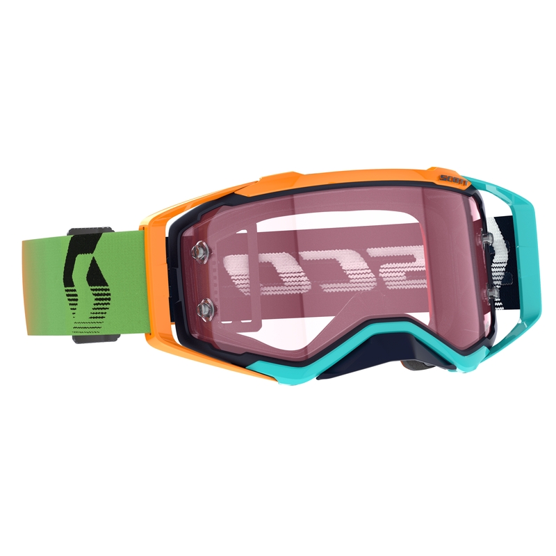 Motokros očala Scott Prospect AMP modro-oranžno-roza