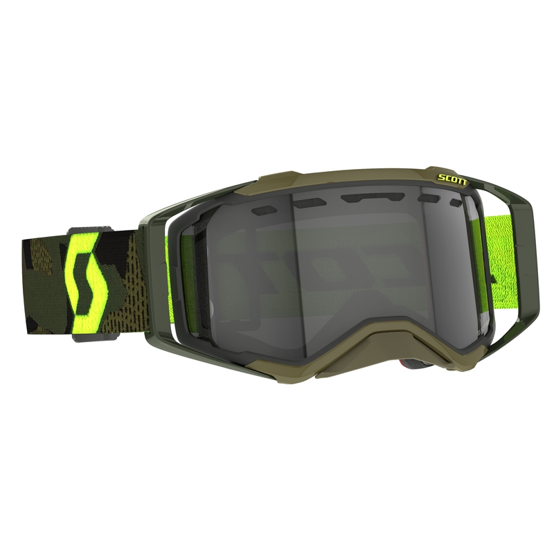 Motokros očala Scott Prospect Enduro LS kaki-fluo rumeno-siva