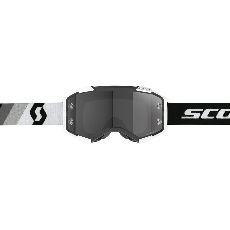 Motokros očala Scott Fury LS Premium črno-belo-siva