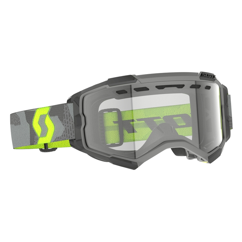 Motokros očala Scott Fury Enduro sivo-fluo rumena