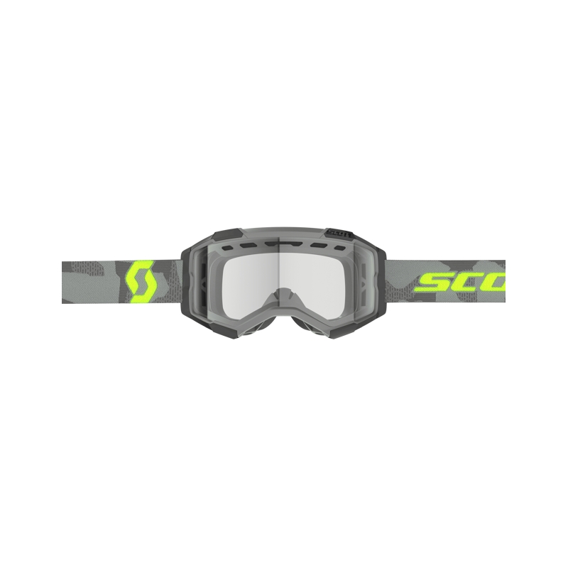 Motokros očala Scott Fury Enduro sivo-fluo rumena