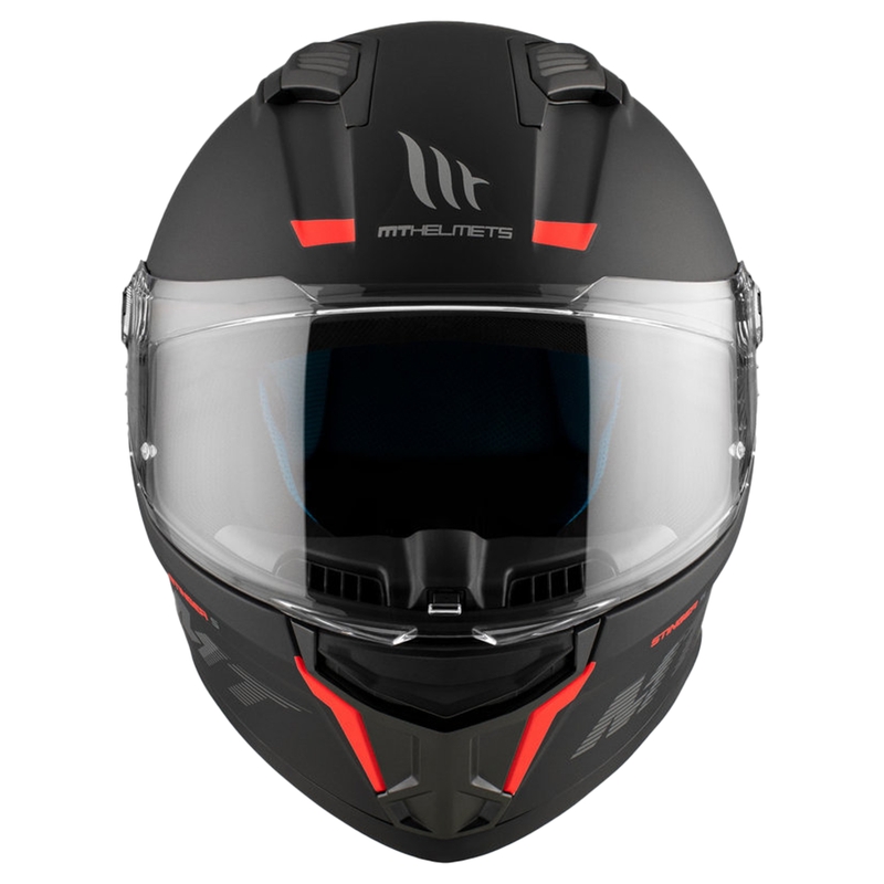 MT Stinger 2 Trdna integralna motoristična čelada črna mat
