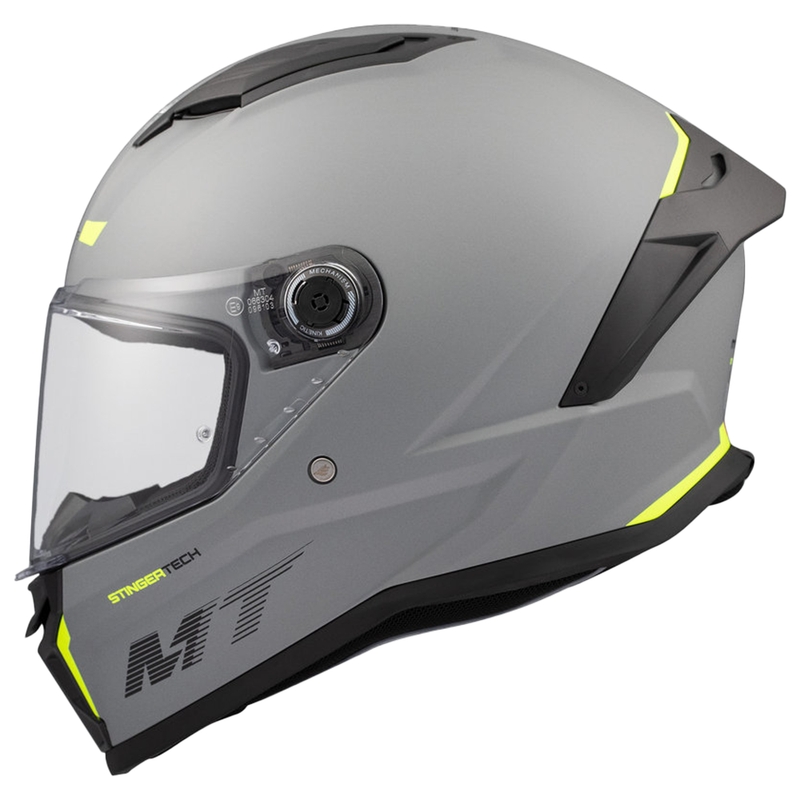 MT Stinger 2 Solid grey mat integralna motoristična čelada