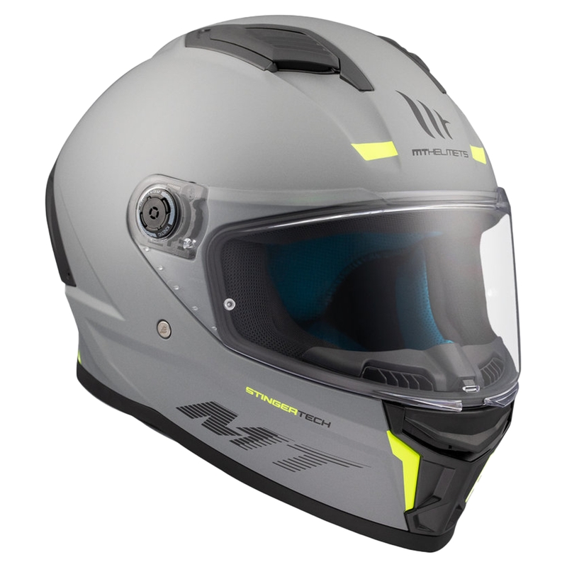 MT Stinger 2 Solid grey mat integralna motoristična čelada