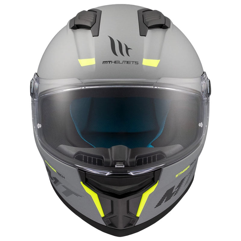 MT Stinger 2 Solid grey mat integralna motoristična čelada