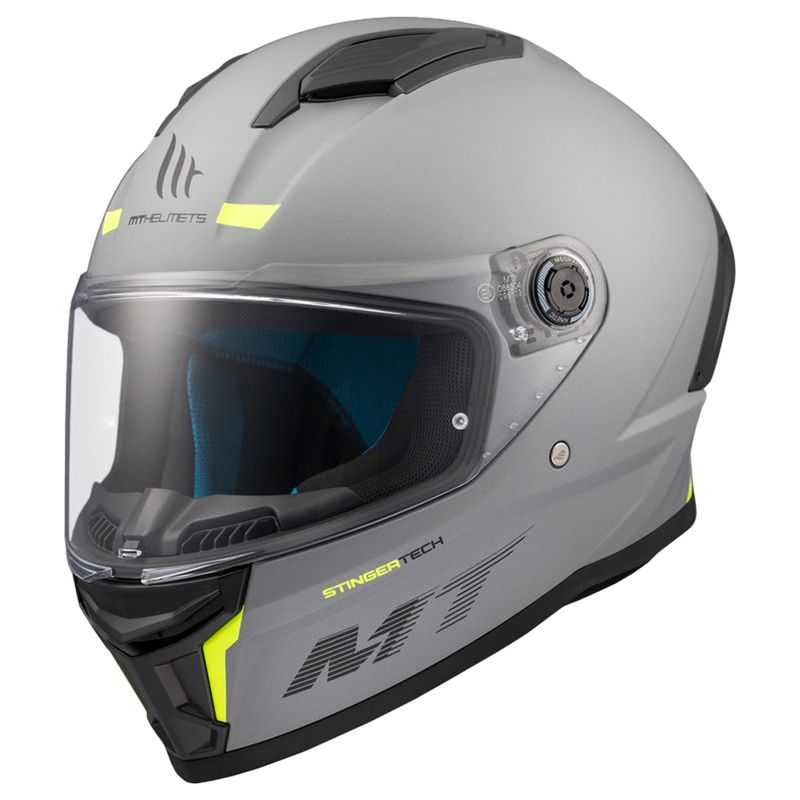 MT Stinger 2 Solid grey mat integralna motoristična čelada