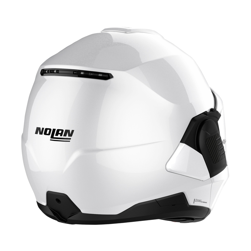 Preklopna motoristična čelada Nolan N120-1 Classico N-com bela