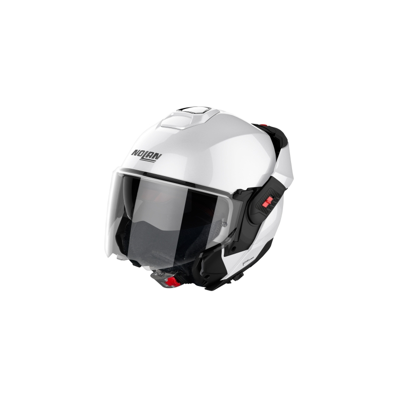Preklopna motoristična čelada Nolan N120-1 Classico N-com bela