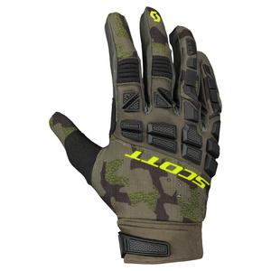 Motoristične rokavice SCOTT X-PLORE PRO vojaško-zeleno-rumene