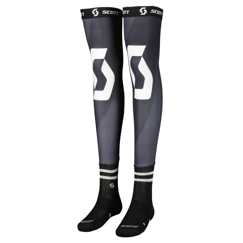 SCOTT Knee Brace črno-bele dokolenke