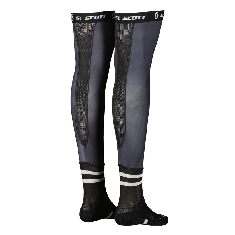 SCOTT Knee Brace črno-bele dokolenke