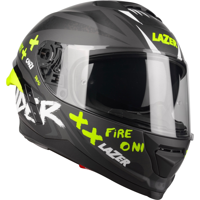 Lazer Rafale SR Ride Oni integralna motoristična čelada črno-fluo rumena