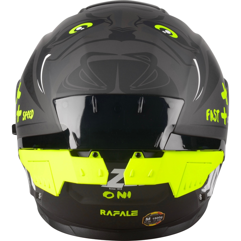 Lazer Rafale SR Ride Oni integralna motoristična čelada črno-fluo rumena