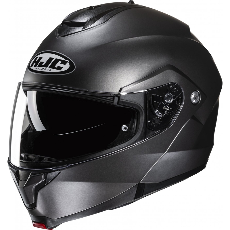 Motoristična čelada na preklop HJC C91N Trden pol ploščat titan