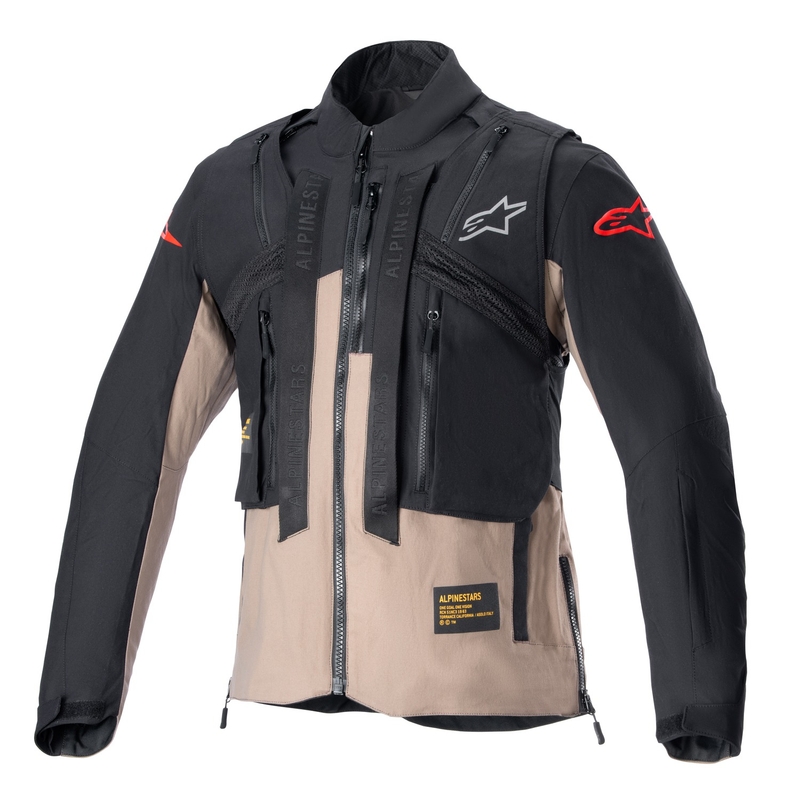 Alpinestars Techdura motoristična jakna črno-rjava