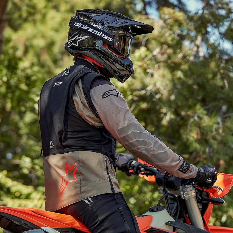 Alpinestars Techdura motoristična jakna črno-rjava-temno modra