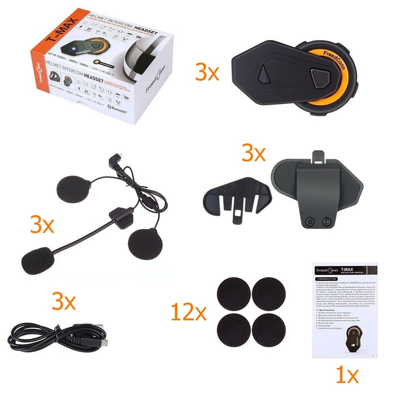 Komplet 3 vmesnikov Bluetooth T-MAX