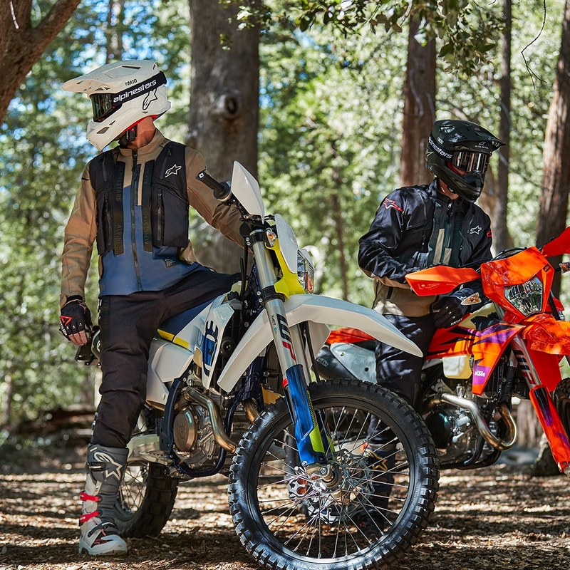 Alpinestars Techdura motoristična jakna črno-rjava-temno modra