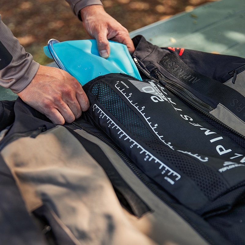 Alpinestars Techdura motoristična jakna črno-rjava-temno modra