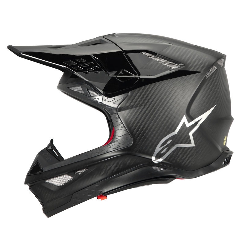 Motokros čelada Alpinestars Supertech S-M10 Fame glossy/mat carbon