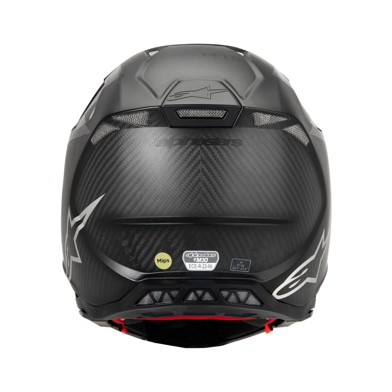 Motokros čelada Alpinestars Supertech S-M10 Fame glossy/mat carbon