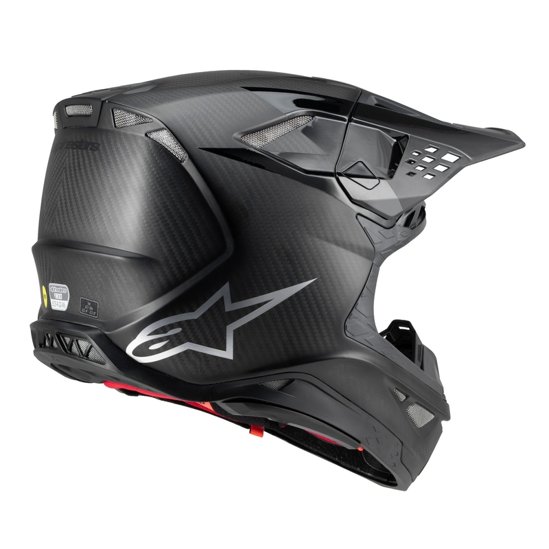 Motokros čelada Alpinestars Supertech S-M10 Fame glossy/mat carbon