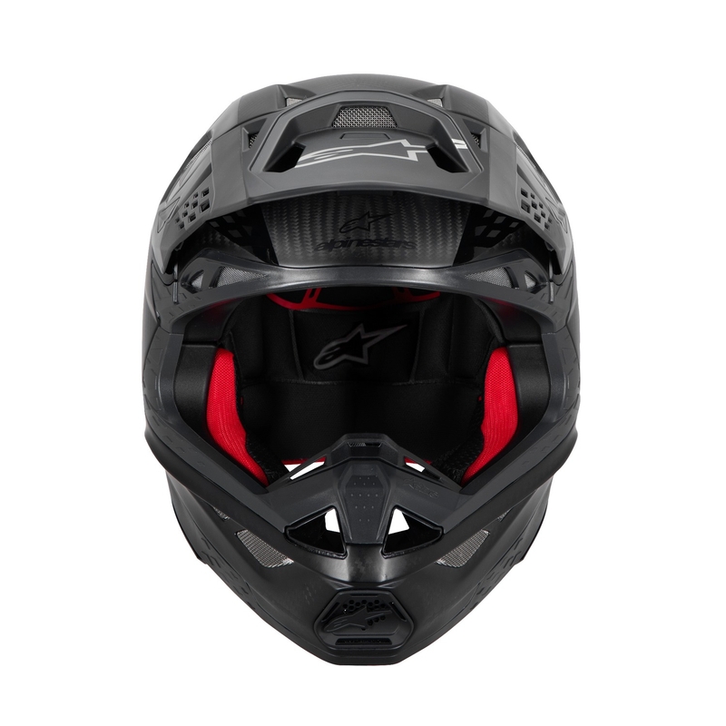 Motokros čelada Alpinestars Supertech S-M10 Fame glossy/mat carbon
