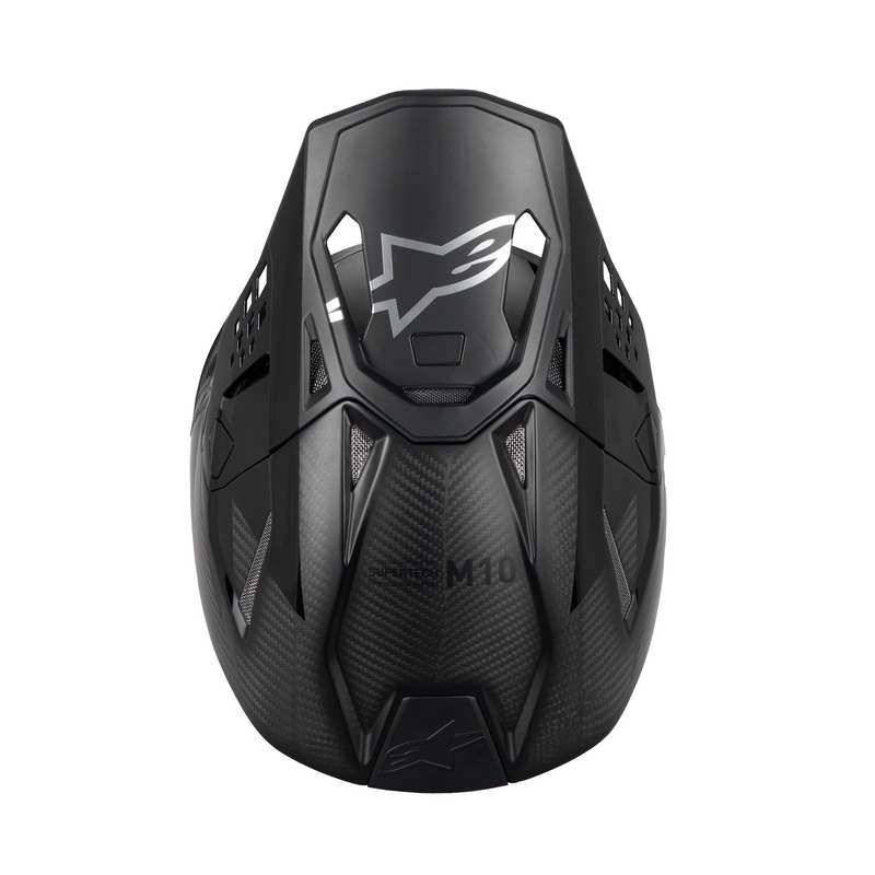 Motokros čelada Alpinestars Supertech S-M10 Fame glossy/mat carbon