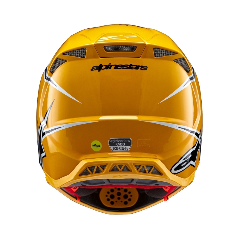 Alpinestars Supertech S-M10 Ampress motokros čelada črno-rumena